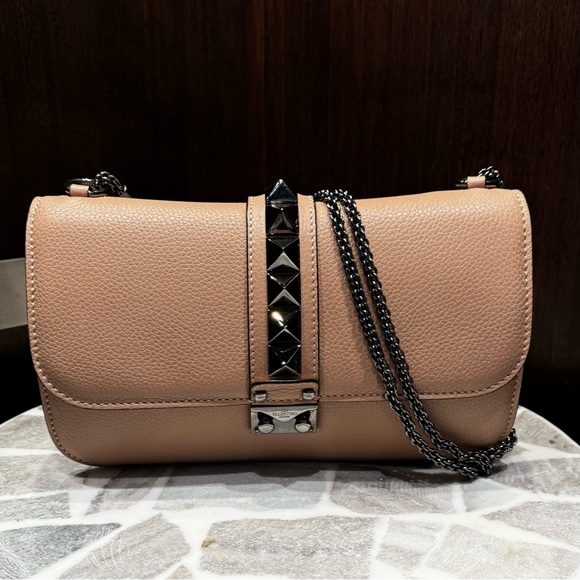 Valentino Rockstud Medium Glam Lock Flap Bag - Picture 2 of 13